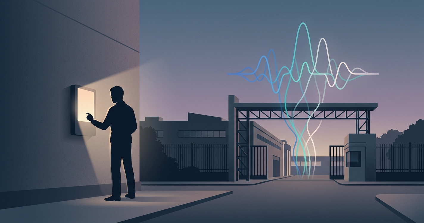 How can I quickly check my vitals without touching anything before my shift starts?